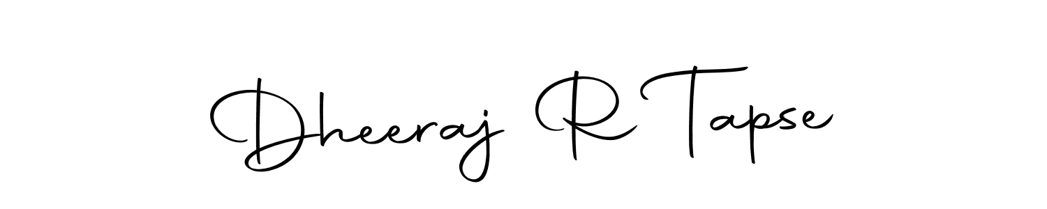 Create a beautiful signature design for name Dheeraj R Tapse. With this signature (Autography-DOLnW) fonts, you can make a handwritten signature for free. Dheeraj R Tapse signature style 10 images and pictures png