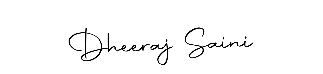 Design your own signature with our free online signature maker. With this signature software, you can create a handwritten (Autography-DOLnW) signature for name Dheeraj Saini. Dheeraj Saini signature style 10 images and pictures png