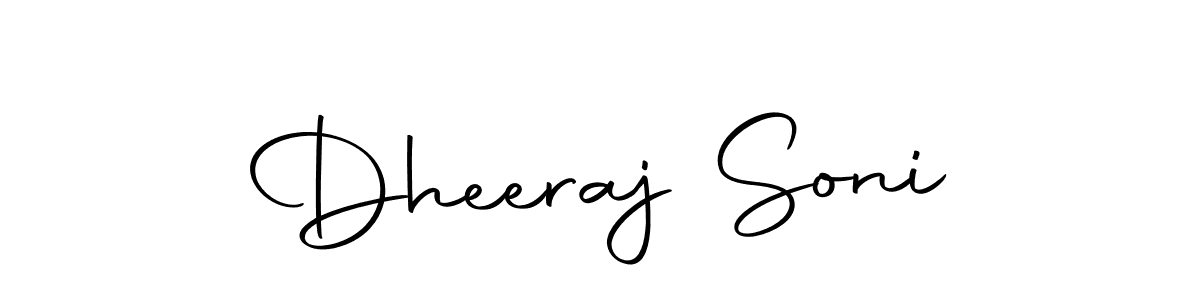 Make a beautiful signature design for name Dheeraj Soni. With this signature (Autography-DOLnW) style, you can create a handwritten signature for free. Dheeraj Soni signature style 10 images and pictures png