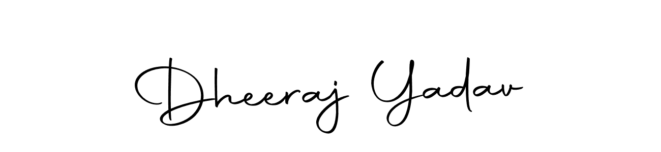 Use a signature maker to create a handwritten signature online. With this signature software, you can design (Autography-DOLnW) your own signature for name Dheeraj Yadav. Dheeraj Yadav signature style 10 images and pictures png