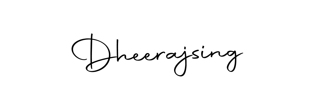 Create a beautiful signature design for name Dheerajsing. With this signature (Autography-DOLnW) fonts, you can make a handwritten signature for free. Dheerajsing signature style 10 images and pictures png