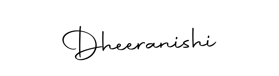 How to make Dheeranishi name signature. Use Autography-DOLnW style for creating short signs online. This is the latest handwritten sign. Dheeranishi signature style 10 images and pictures png