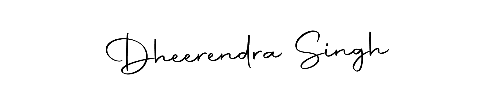 Create a beautiful signature design for name Dheerendra Singh. With this signature (Autography-DOLnW) fonts, you can make a handwritten signature for free. Dheerendra Singh signature style 10 images and pictures png