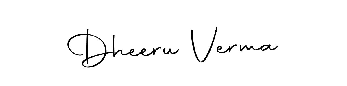 You can use this online signature creator to create a handwritten signature for the name Dheeru Verma. This is the best online autograph maker. Dheeru Verma signature style 10 images and pictures png