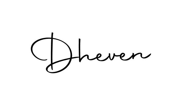 Create a beautiful signature design for name Dheven. With this signature (Autography-DOLnW) fonts, you can make a handwritten signature for free. Dheven signature style 10 images and pictures png