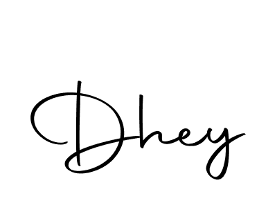 Create a beautiful signature design for name Dhey. With this signature (Autography-DOLnW) fonts, you can make a handwritten signature for free. Dhey signature style 10 images and pictures png