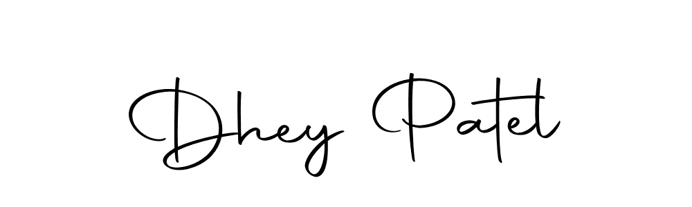 Use a signature maker to create a handwritten signature online. With this signature software, you can design (Autography-DOLnW) your own signature for name Dhey Patel. Dhey Patel signature style 10 images and pictures png