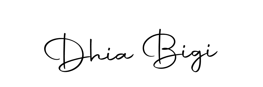 Make a beautiful signature design for name Dhia Bigi. Use this online signature maker to create a handwritten signature for free. Dhia Bigi signature style 10 images and pictures png