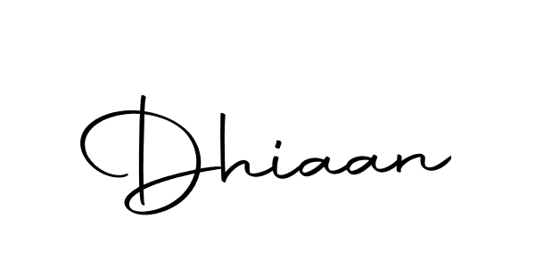 Make a beautiful signature design for name Dhiaan. With this signature (Autography-DOLnW) style, you can create a handwritten signature for free. Dhiaan signature style 10 images and pictures png