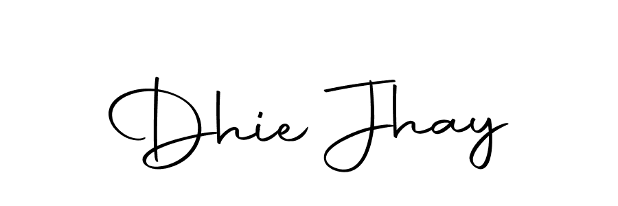 Make a beautiful signature design for name Dhie Jhay. Use this online signature maker to create a handwritten signature for free. Dhie Jhay signature style 10 images and pictures png