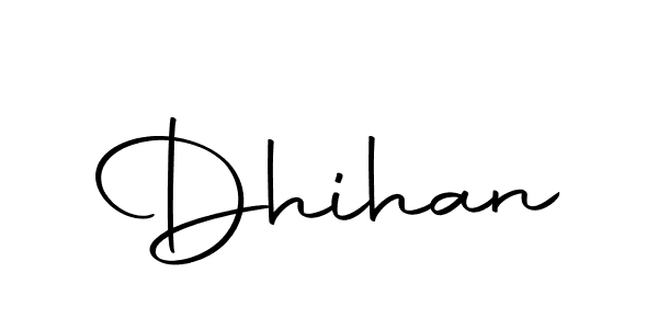 Similarly Autography-DOLnW is the best handwritten signature design. Signature creator online .You can use it as an online autograph creator for name Dhihan. Dhihan signature style 10 images and pictures png