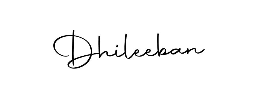 Design your own signature with our free online signature maker. With this signature software, you can create a handwritten (Autography-DOLnW) signature for name Dhileeban. Dhileeban signature style 10 images and pictures png