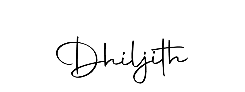 Make a beautiful signature design for name Dhiljith. With this signature (Autography-DOLnW) style, you can create a handwritten signature for free. Dhiljith signature style 10 images and pictures png