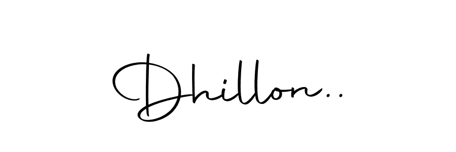 Autography-DOLnW is a professional signature style that is perfect for those who want to add a touch of class to their signature. It is also a great choice for those who want to make their signature more unique. Get Dhillon.. name to fancy signature for free. Dhillon.. signature style 10 images and pictures png