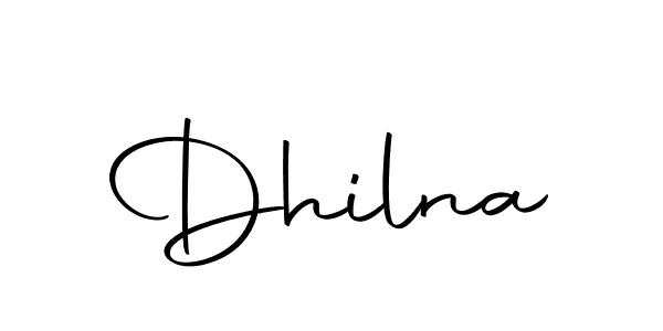 Use a signature maker to create a handwritten signature online. With this signature software, you can design (Autography-DOLnW) your own signature for name Dhilna. Dhilna signature style 10 images and pictures png