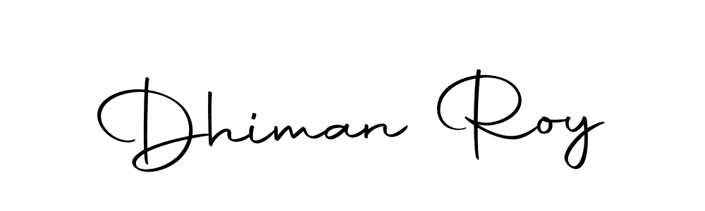 Use a signature maker to create a handwritten signature online. With this signature software, you can design (Autography-DOLnW) your own signature for name Dhiman Roy. Dhiman Roy signature style 10 images and pictures png