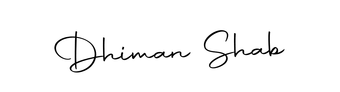 Design your own signature with our free online signature maker. With this signature software, you can create a handwritten (Autography-DOLnW) signature for name Dhiman Shab. Dhiman Shab signature style 10 images and pictures png