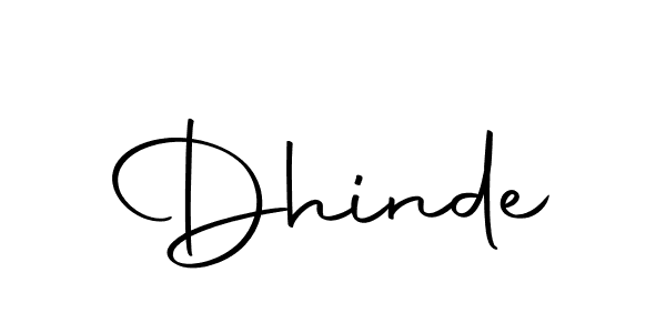 Use a signature maker to create a handwritten signature online. With this signature software, you can design (Autography-DOLnW) your own signature for name Dhinde. Dhinde signature style 10 images and pictures png