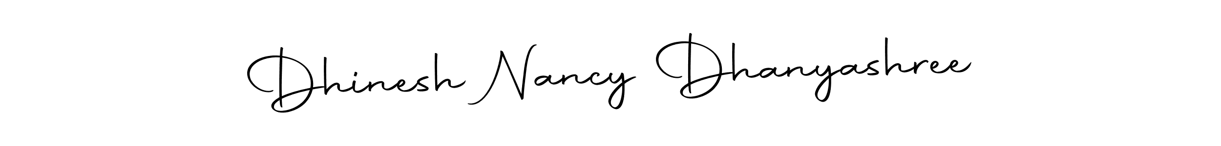 It looks lik you need a new signature style for name Dhinesh Nancy Dhanyashree. Design unique handwritten (Autography-DOLnW) signature with our free signature maker in just a few clicks. Dhinesh Nancy Dhanyashree signature style 10 images and pictures png