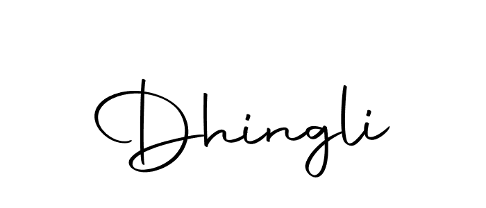 How to make Dhingli signature? Autography-DOLnW is a professional autograph style. Create handwritten signature for Dhingli name. Dhingli signature style 10 images and pictures png