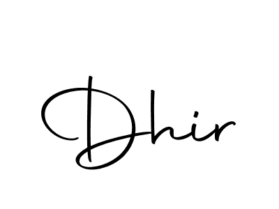 You should practise on your own different ways (Autography-DOLnW) to write your name (Dhir) in signature. don't let someone else do it for you. Dhir signature style 10 images and pictures png