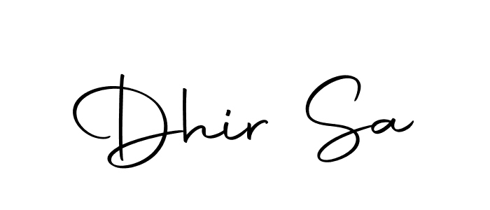 Dhir Sa stylish signature style. Best Handwritten Sign (Autography-DOLnW) for my name. Handwritten Signature Collection Ideas for my name Dhir Sa. Dhir Sa signature style 10 images and pictures png