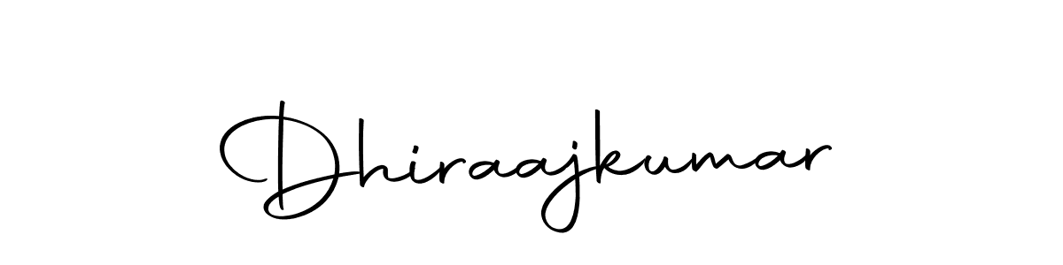 Create a beautiful signature design for name Dhiraajkumar. With this signature (Autography-DOLnW) fonts, you can make a handwritten signature for free. Dhiraajkumar signature style 10 images and pictures png