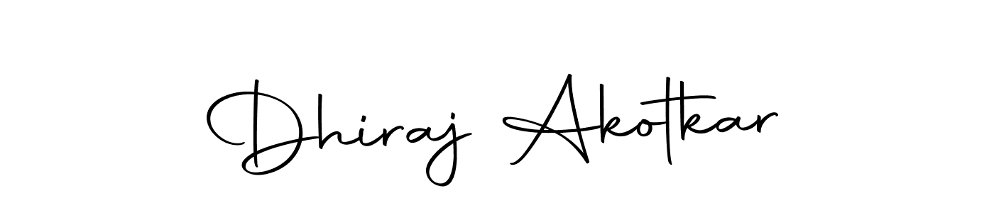 Make a beautiful signature design for name Dhiraj Akotkar. With this signature (Autography-DOLnW) style, you can create a handwritten signature for free. Dhiraj Akotkar signature style 10 images and pictures png