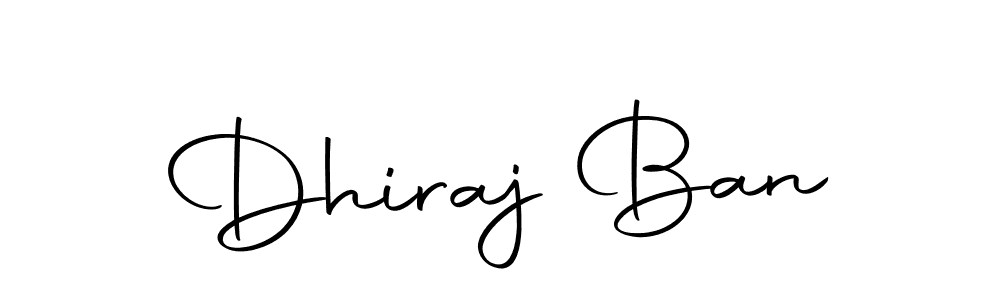 Design your own signature with our free online signature maker. With this signature software, you can create a handwritten (Autography-DOLnW) signature for name Dhiraj Ban. Dhiraj Ban signature style 10 images and pictures png