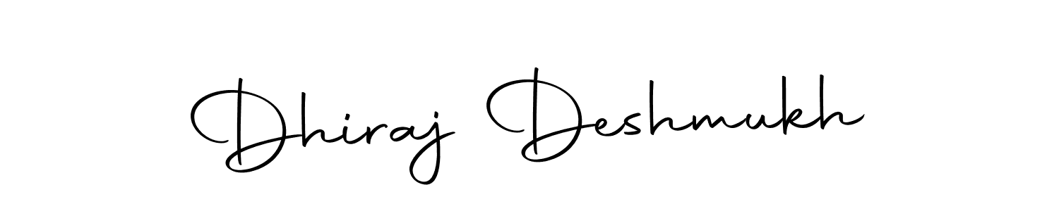 Use a signature maker to create a handwritten signature online. With this signature software, you can design (Autography-DOLnW) your own signature for name Dhiraj Deshmukh. Dhiraj Deshmukh signature style 10 images and pictures png