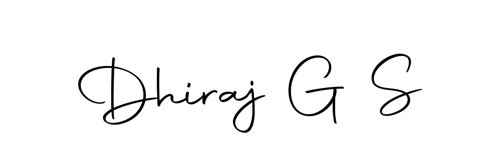 Make a beautiful signature design for name Dhiraj G S. Use this online signature maker to create a handwritten signature for free. Dhiraj G S signature style 10 images and pictures png