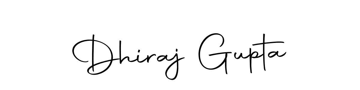 Make a beautiful signature design for name Dhiraj Gupta. With this signature (Autography-DOLnW) style, you can create a handwritten signature for free. Dhiraj Gupta signature style 10 images and pictures png