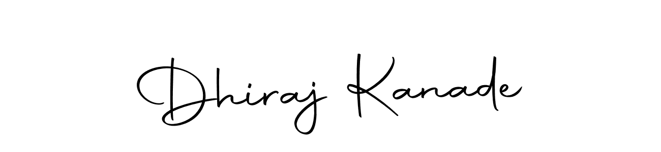 Use a signature maker to create a handwritten signature online. With this signature software, you can design (Autography-DOLnW) your own signature for name Dhiraj Kanade. Dhiraj Kanade signature style 10 images and pictures png