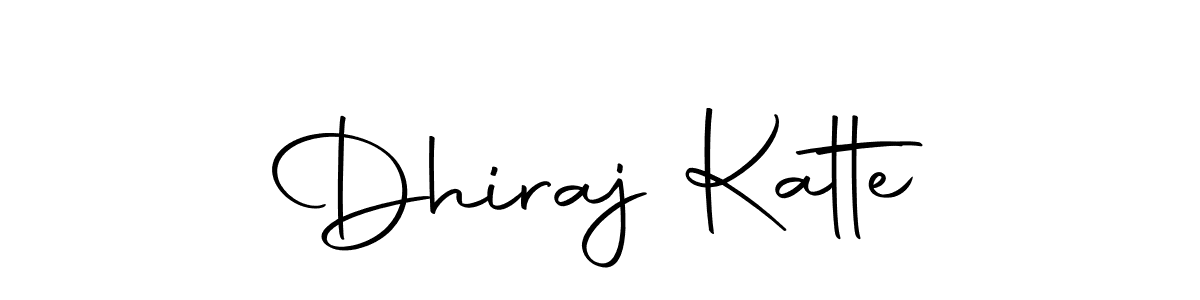 Create a beautiful signature design for name Dhiraj Katte. With this signature (Autography-DOLnW) fonts, you can make a handwritten signature for free. Dhiraj Katte signature style 10 images and pictures png