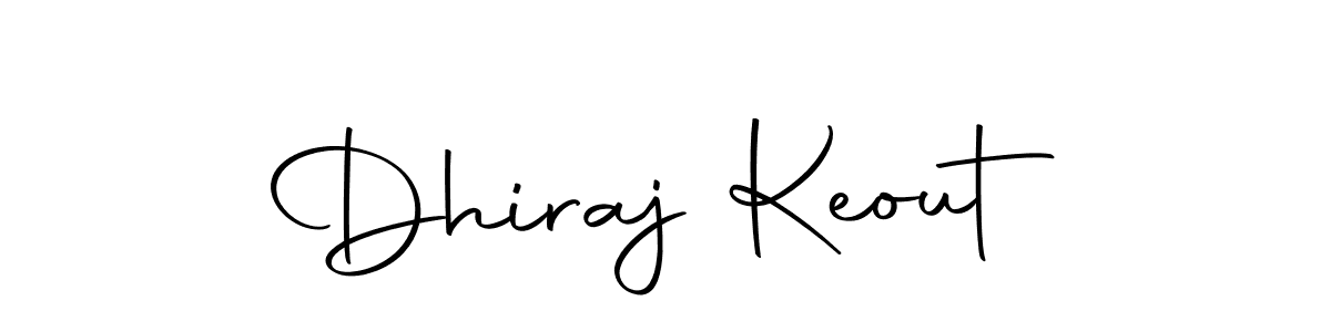 Make a beautiful signature design for name Dhiraj Keout. With this signature (Autography-DOLnW) style, you can create a handwritten signature for free. Dhiraj Keout signature style 10 images and pictures png
