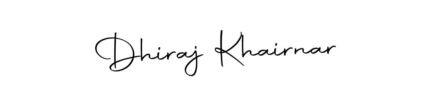 Design your own signature with our free online signature maker. With this signature software, you can create a handwritten (Autography-DOLnW) signature for name Dhiraj Khairnar. Dhiraj Khairnar signature style 10 images and pictures png
