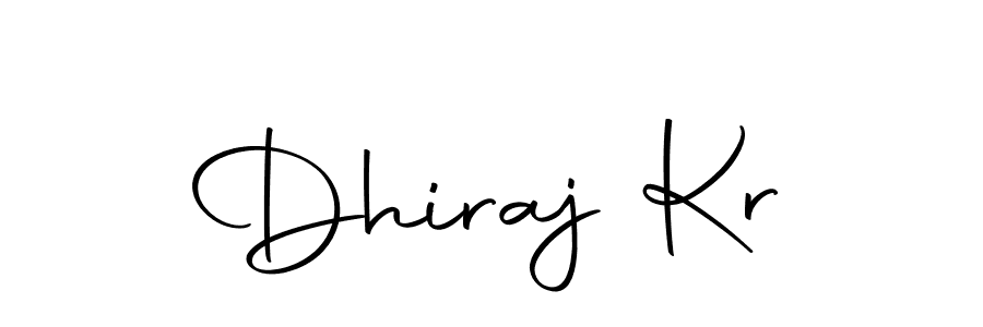 Design your own signature with our free online signature maker. With this signature software, you can create a handwritten (Autography-DOLnW) signature for name Dhiraj Kr. Dhiraj Kr signature style 10 images and pictures png