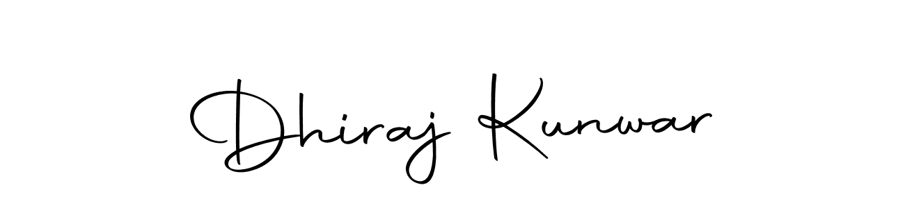 Also we have Dhiraj Kunwar name is the best signature style. Create professional handwritten signature collection using Autography-DOLnW autograph style. Dhiraj Kunwar signature style 10 images and pictures png
