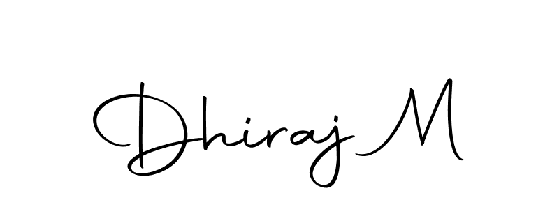 Make a beautiful signature design for name Dhiraj M. With this signature (Autography-DOLnW) style, you can create a handwritten signature for free. Dhiraj M signature style 10 images and pictures png