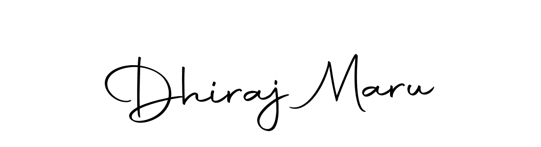 You can use this online signature creator to create a handwritten signature for the name Dhiraj Maru. This is the best online autograph maker. Dhiraj Maru signature style 10 images and pictures png