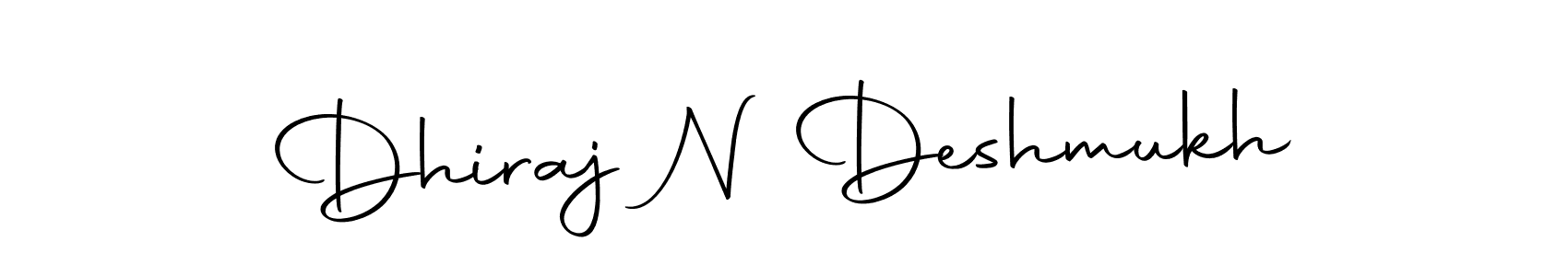Use a signature maker to create a handwritten signature online. With this signature software, you can design (Autography-DOLnW) your own signature for name Dhiraj N Deshmukh. Dhiraj N Deshmukh signature style 10 images and pictures png