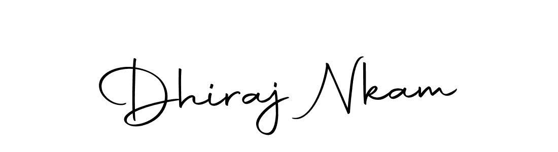 How to make Dhiraj Nkam name signature. Use Autography-DOLnW style for creating short signs online. This is the latest handwritten sign. Dhiraj Nkam signature style 10 images and pictures png