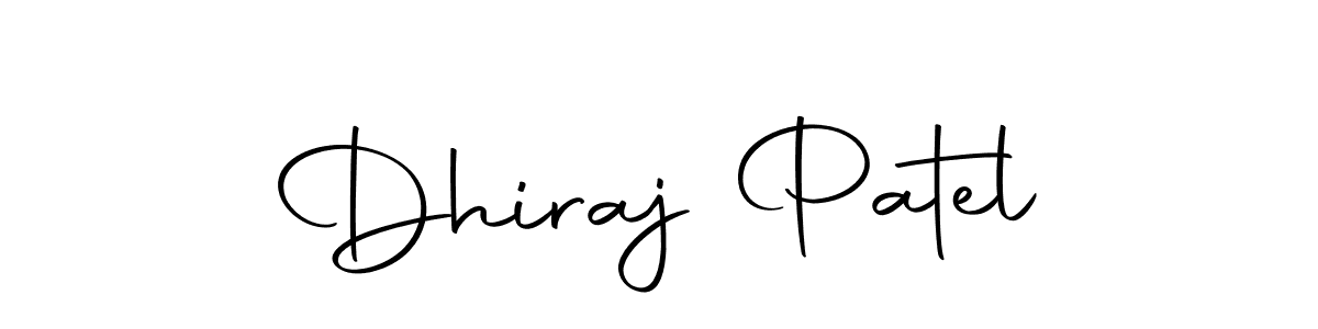 Create a beautiful signature design for name Dhiraj Patel. With this signature (Autography-DOLnW) fonts, you can make a handwritten signature for free. Dhiraj Patel signature style 10 images and pictures png