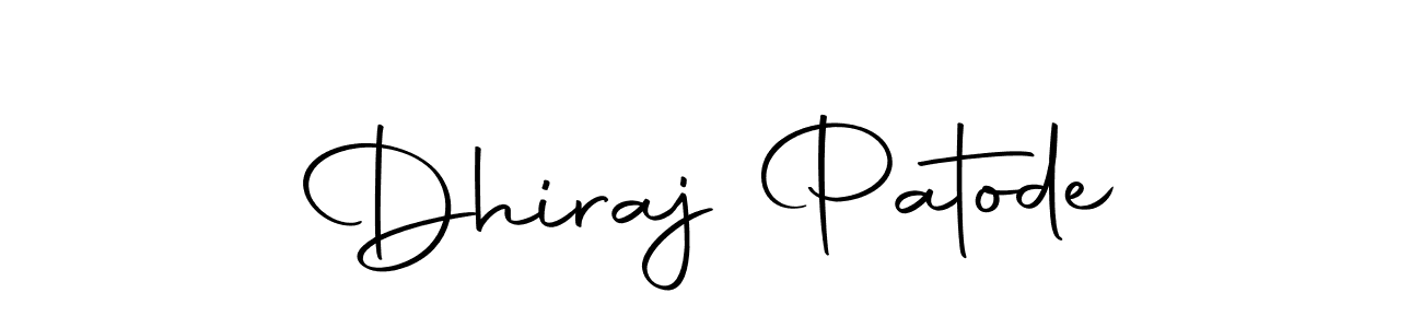 Also we have Dhiraj Patode name is the best signature style. Create professional handwritten signature collection using Autography-DOLnW autograph style. Dhiraj Patode signature style 10 images and pictures png