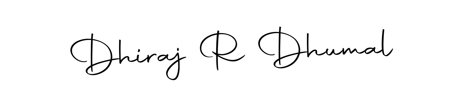 The best way (Autography-DOLnW) to make a short signature is to pick only two or three words in your name. The name Dhiraj R Dhumal include a total of six letters. For converting this name. Dhiraj R Dhumal signature style 10 images and pictures png