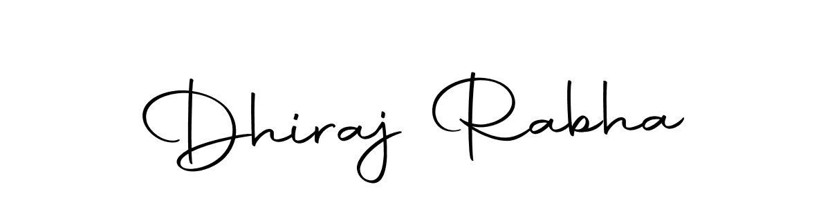 Use a signature maker to create a handwritten signature online. With this signature software, you can design (Autography-DOLnW) your own signature for name Dhiraj Rabha. Dhiraj Rabha signature style 10 images and pictures png