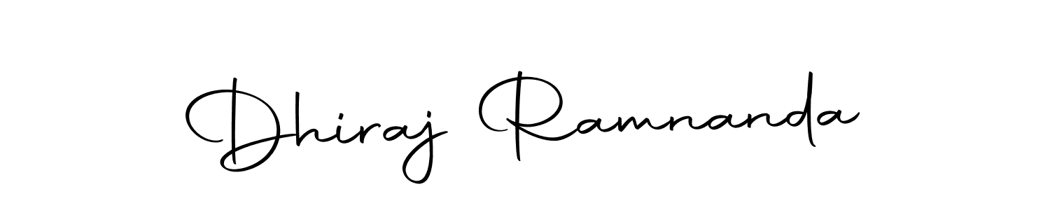 Design your own signature with our free online signature maker. With this signature software, you can create a handwritten (Autography-DOLnW) signature for name Dhiraj Ramnanda. Dhiraj Ramnanda signature style 10 images and pictures png