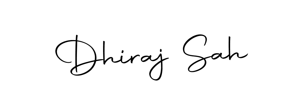 Design your own signature with our free online signature maker. With this signature software, you can create a handwritten (Autography-DOLnW) signature for name Dhiraj Sah. Dhiraj Sah signature style 10 images and pictures png