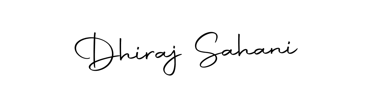 Use a signature maker to create a handwritten signature online. With this signature software, you can design (Autography-DOLnW) your own signature for name Dhiraj Sahani. Dhiraj Sahani signature style 10 images and pictures png