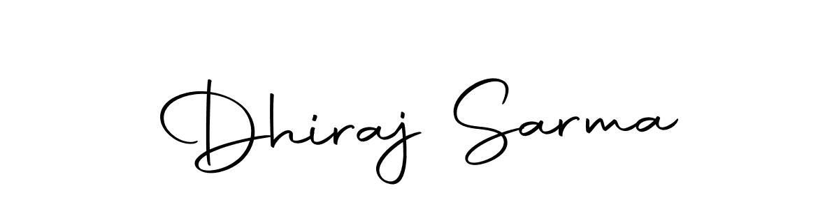 Use a signature maker to create a handwritten signature online. With this signature software, you can design (Autography-DOLnW) your own signature for name Dhiraj Sarma. Dhiraj Sarma signature style 10 images and pictures png